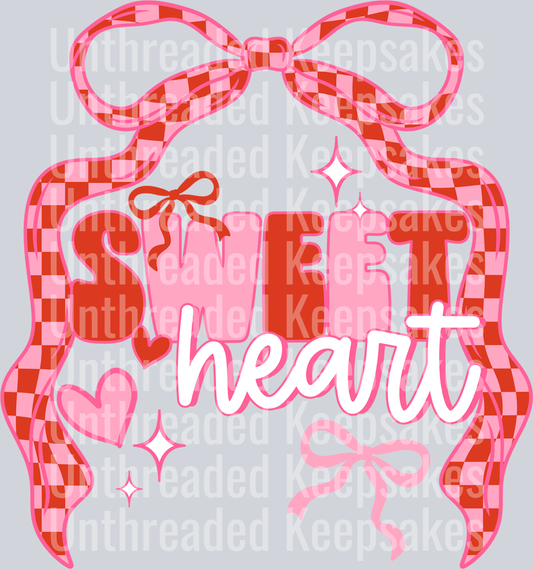 Sweetheart bow DTF Transfer