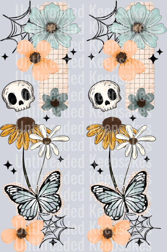 Floral_Ghost_Sleeve DTF Transfer