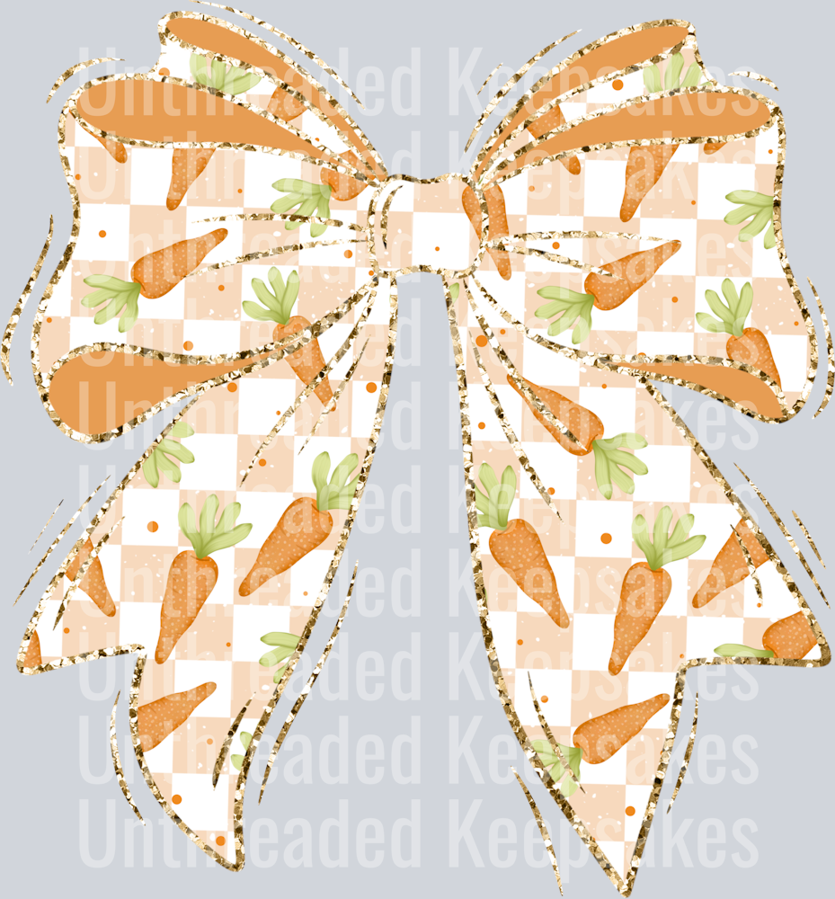 Carrot_Bow DTF Transfer