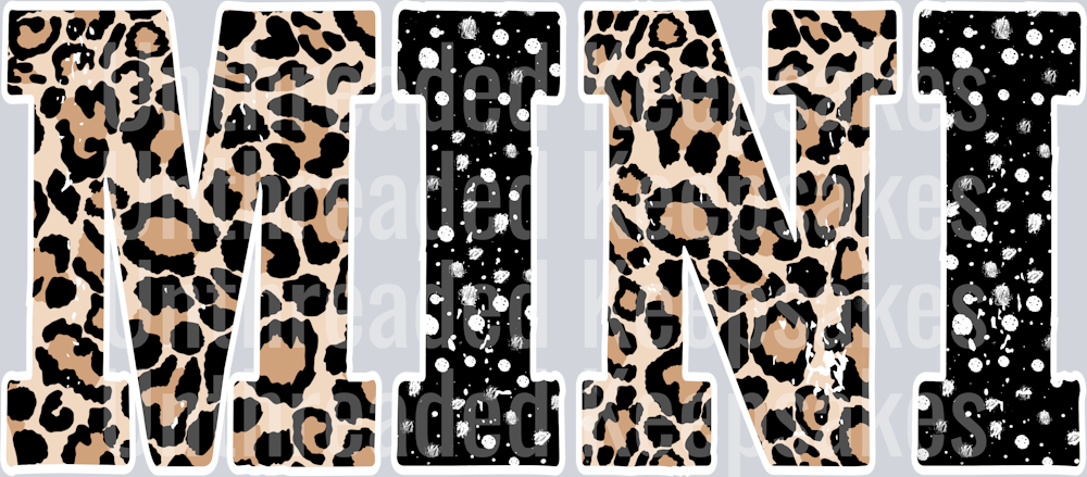Mini leopard polka dots DTF Transfer