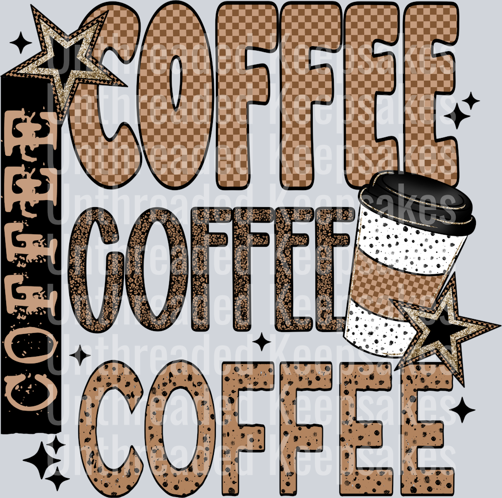 Coffee_Repeated_HotDTF Transfer