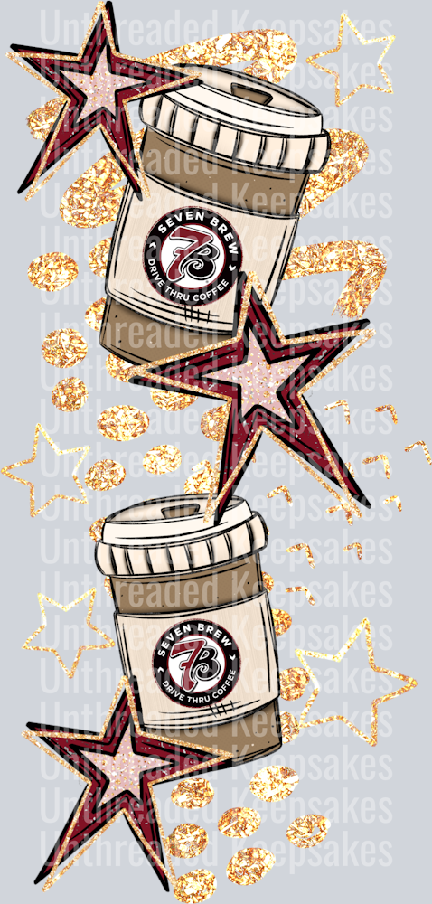 Caffeine 7Brew Hot Sleeves DTF Transfer