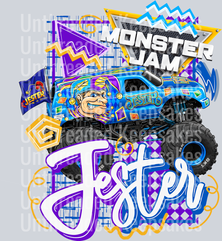Retro Jester DTF Transfer