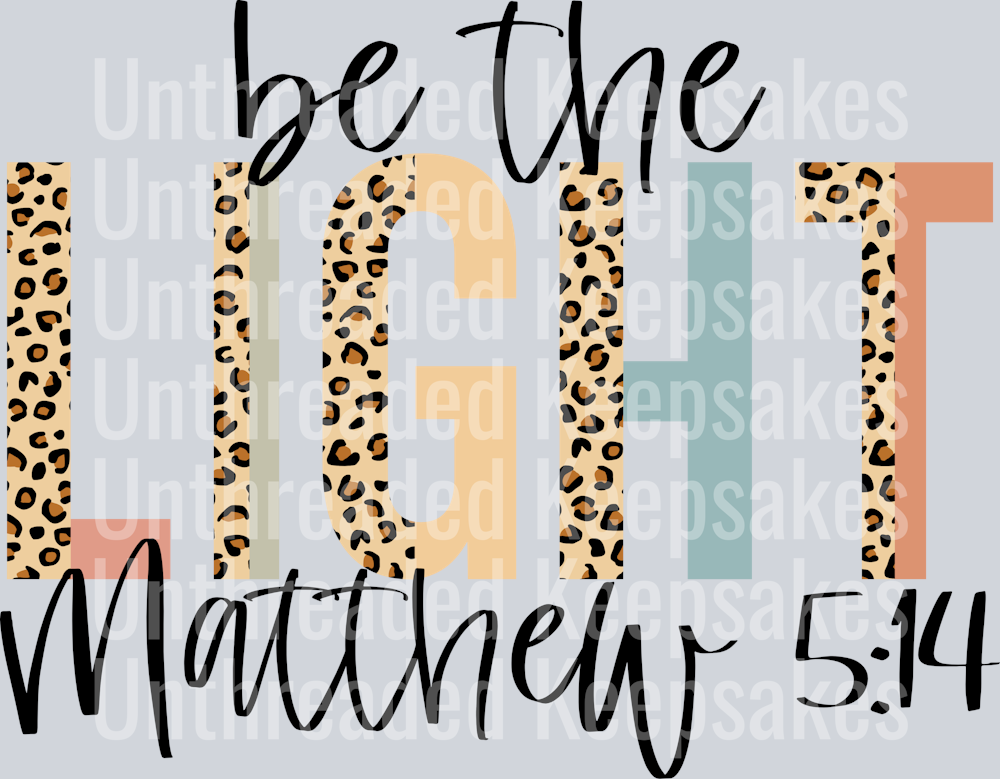 Be the light leopardDTF Transfer