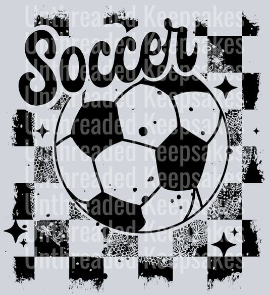 Soccer_Distressed_Single_Color_BlackDTF Transfer