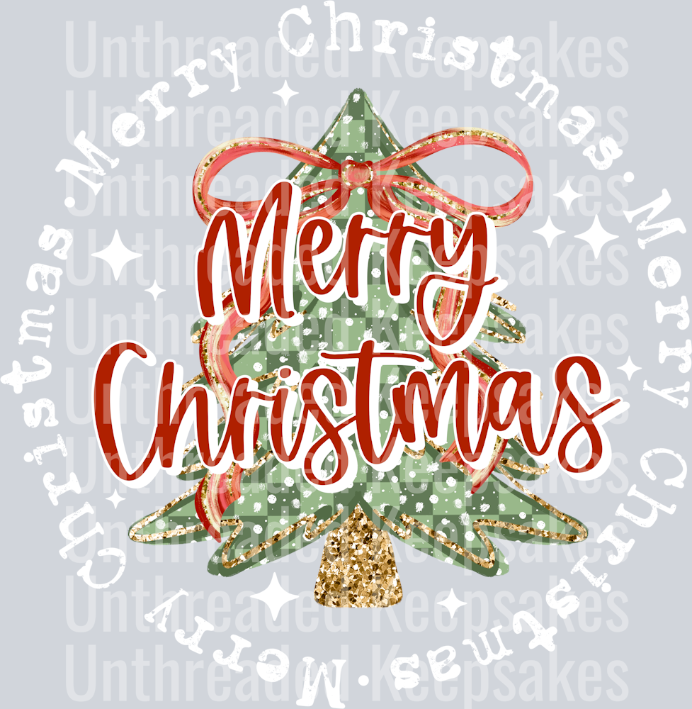 Merry_Christmas_Circle_White_WordsDTF Transfer