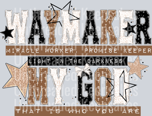 Waymaker  DTF Transfer