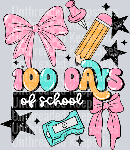 100_Days_Girl DTF Transfer