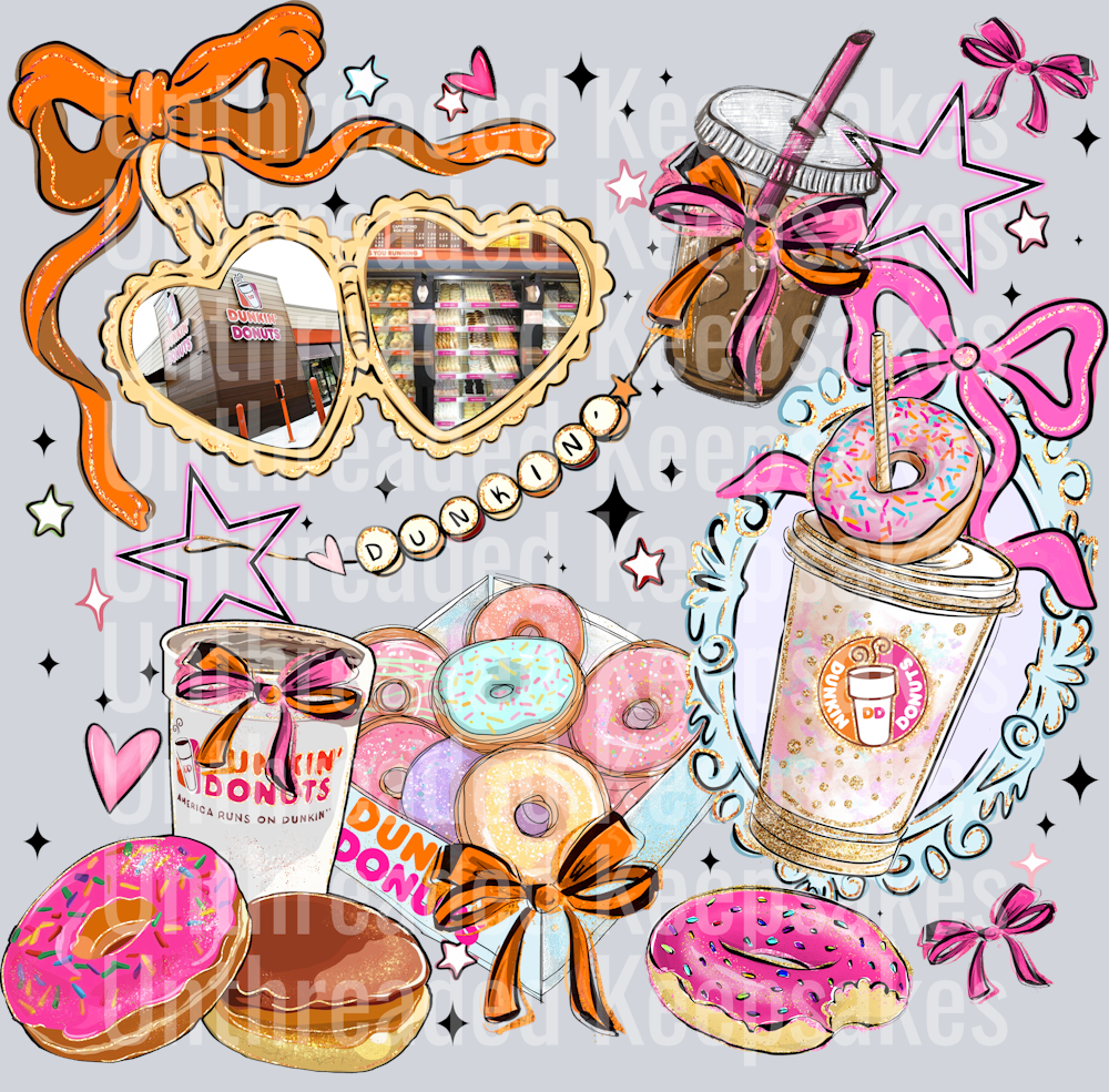 Dunkin  DTF Transfer