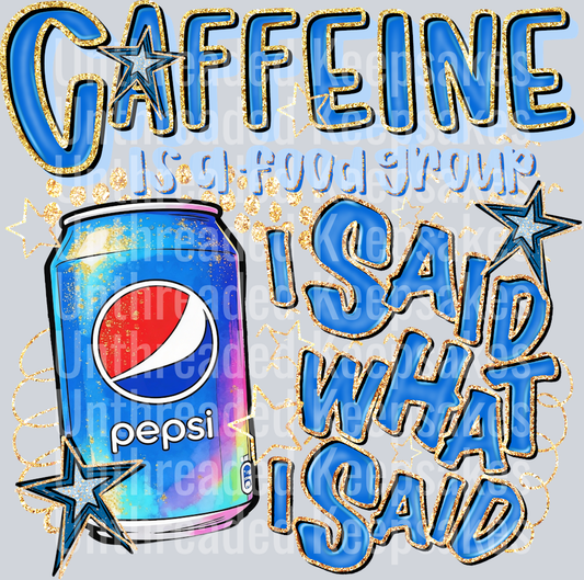 Caffeine Pepsi DTF Transfer