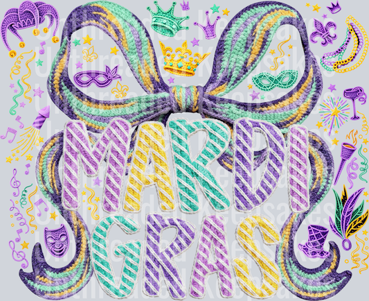 Mardi Gras DTF Transfer