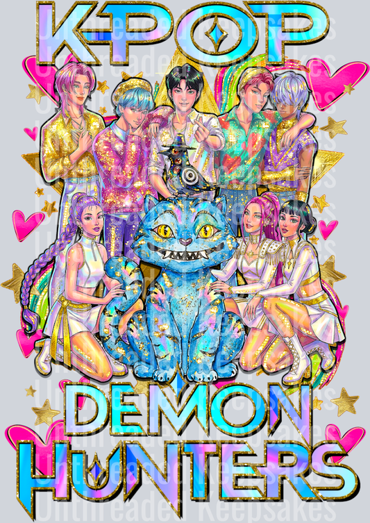 K-POP_DEMON_HUNTERS_GROUP BACK DTF Transfer