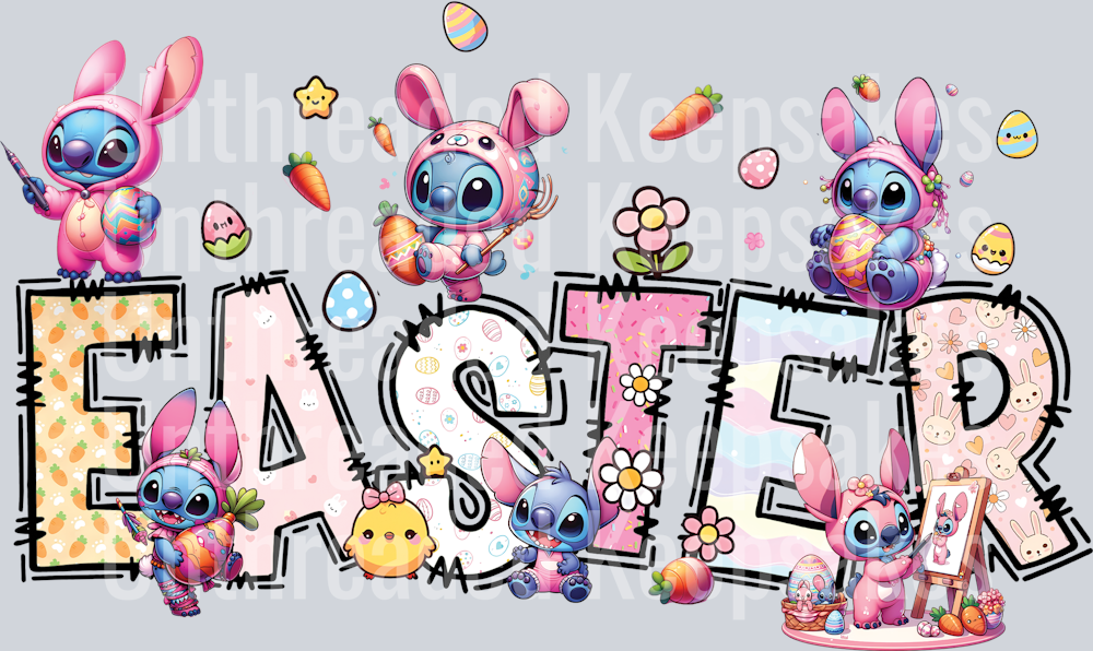 Happy Easter Day DTF Transfer