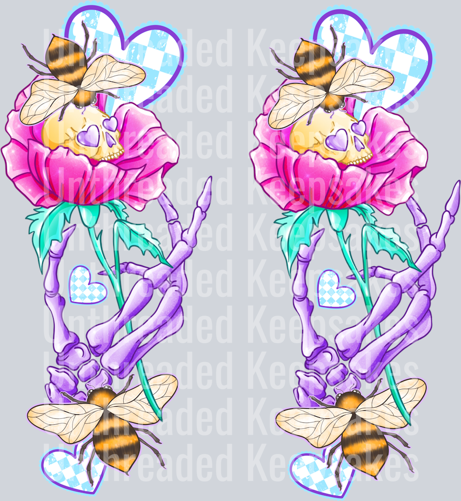 Bee mine sleeves  DTF Transfer