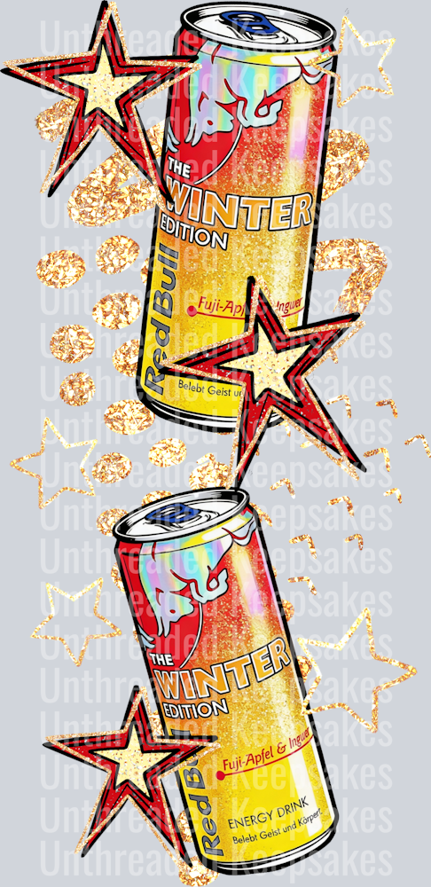 Caffeine Redbull Sleeve  DTF Transfer