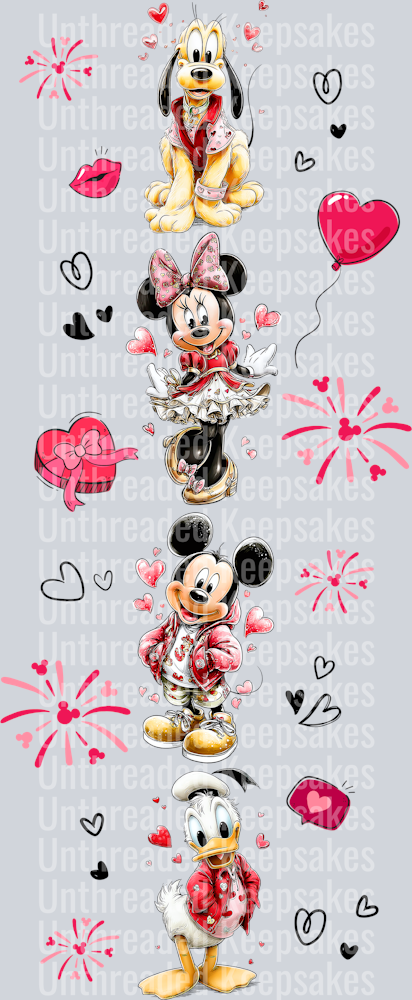 Valentines spine or sleeve DTFTransfer