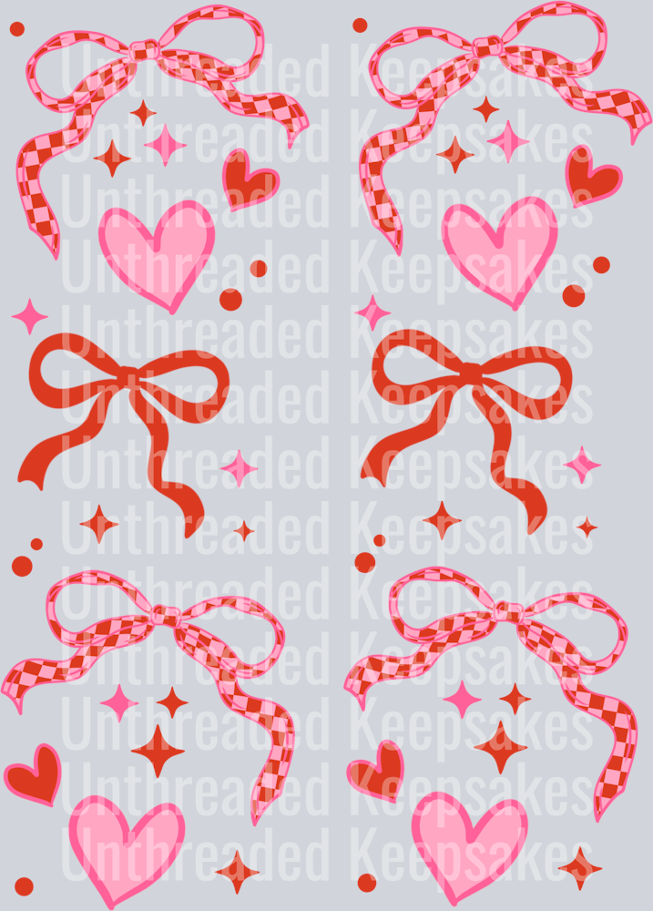 sweetheart bow sleeves DTF Transfer
