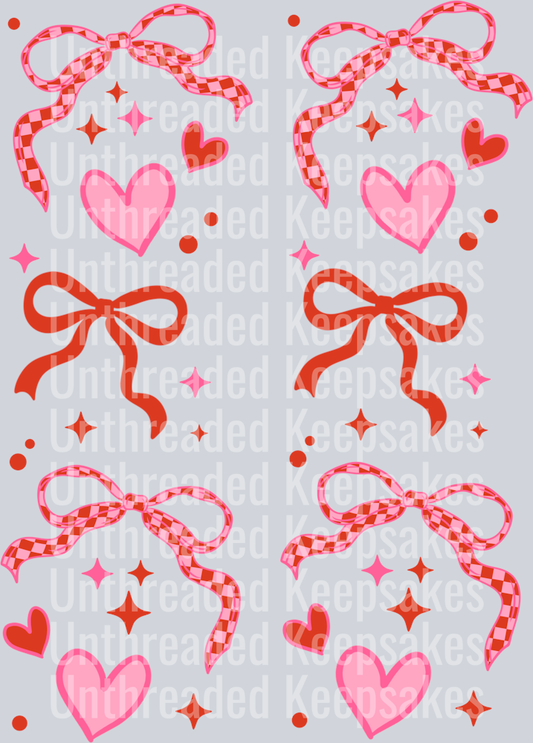 sweetheart bow sleeves DTF Transfer