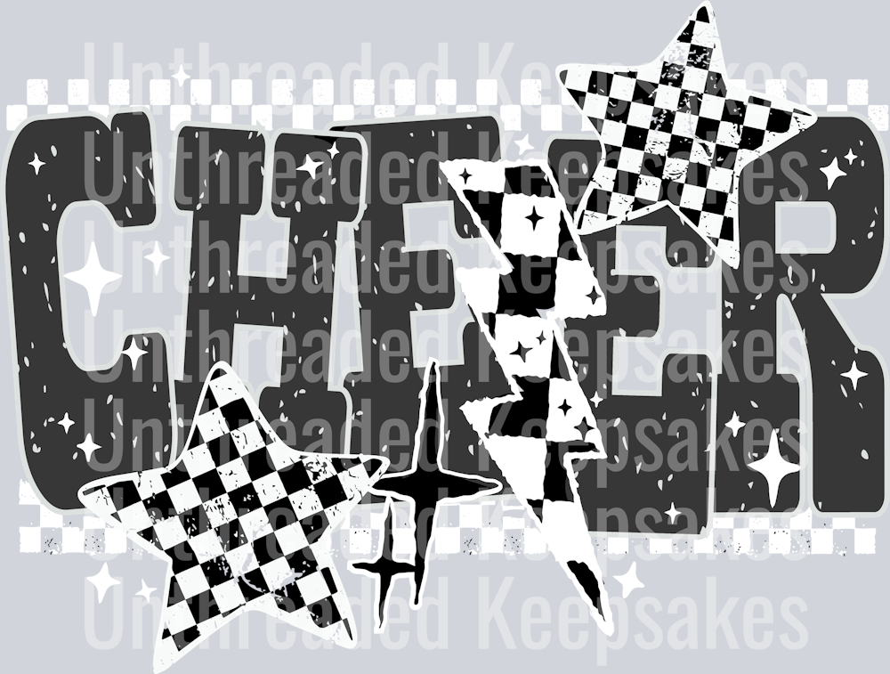 CheerCheckers2-DTF Transfer