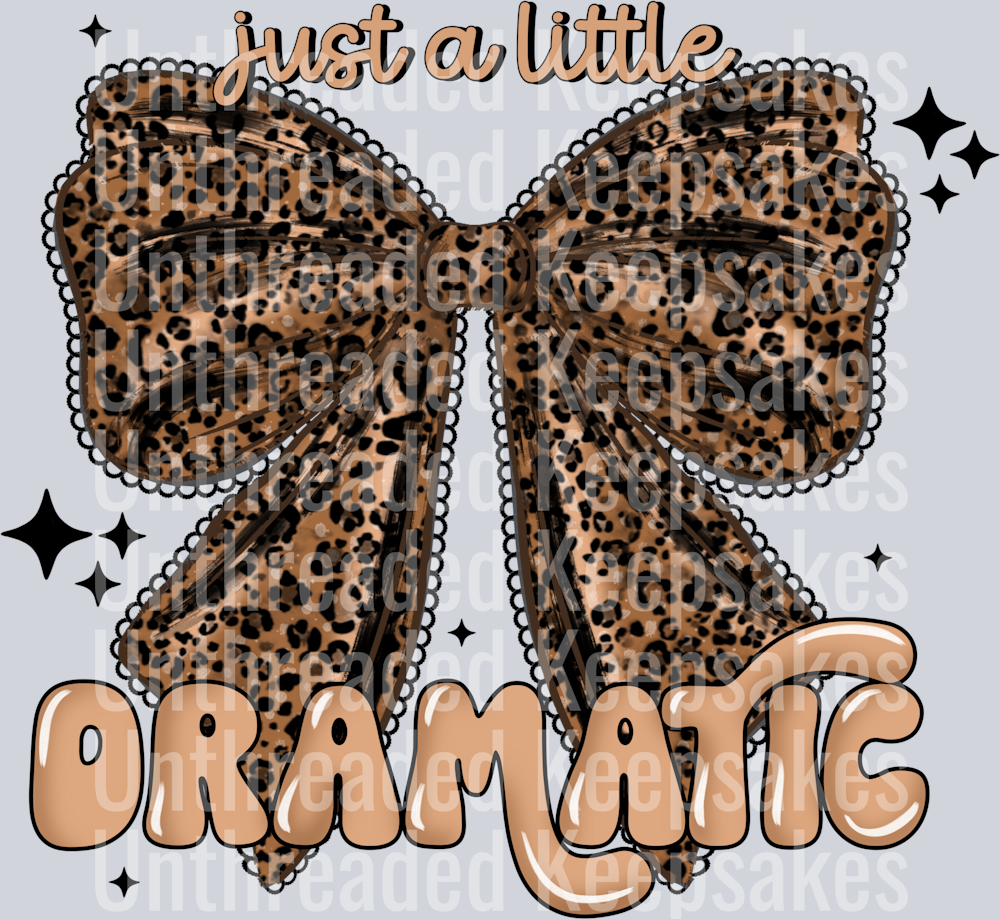 Dramatic leopard bowDTF Transfer