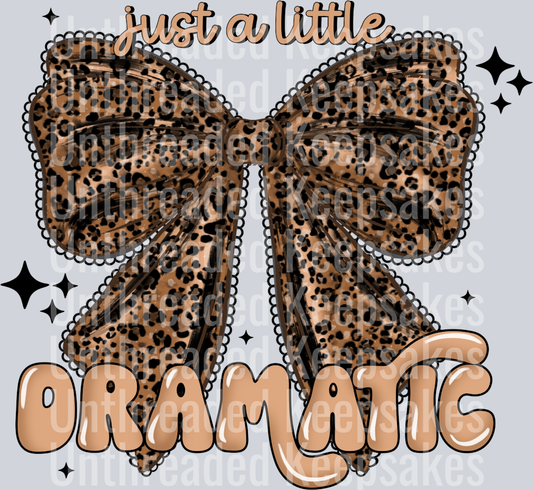 Dramatic leopard bowDTF Transfer