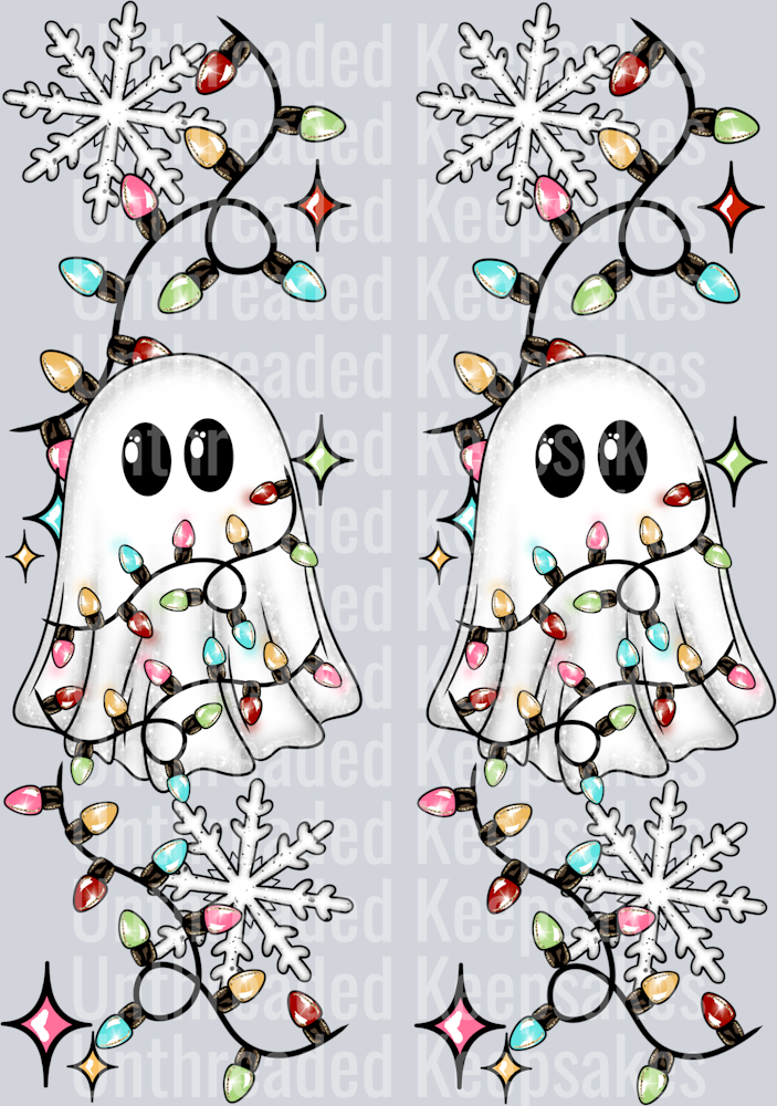 Ghost_And_Christmas_Lights_Sleeve 2DTF Transfer