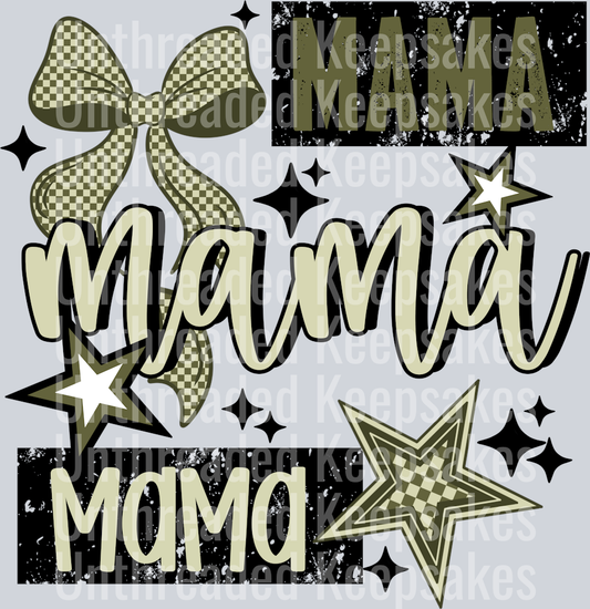 Mama_Army_GreenDTF Transfer