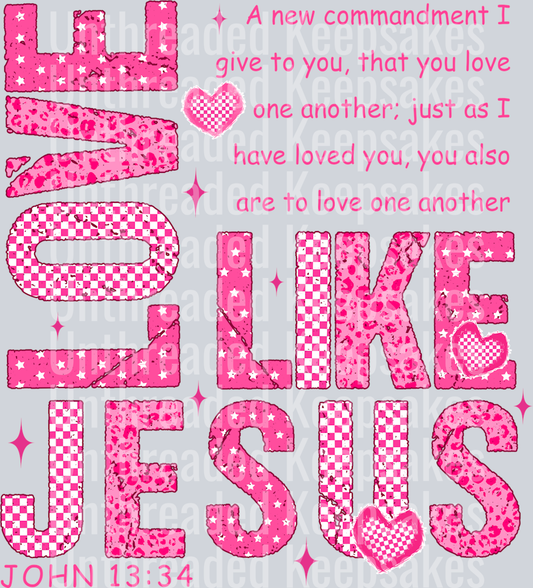 Jesus Pink  DTF Transfer