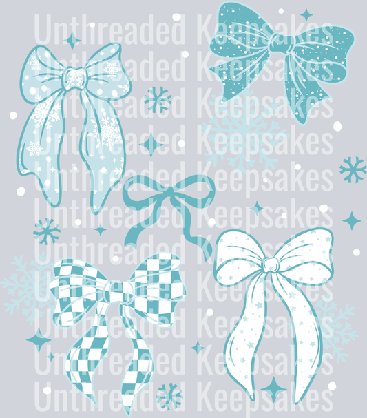 Winter bowsDTF Transfer