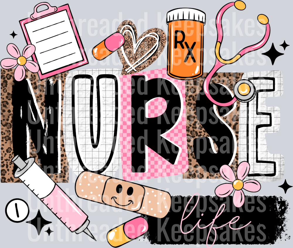 Nurse_Life_DTF Transfer
