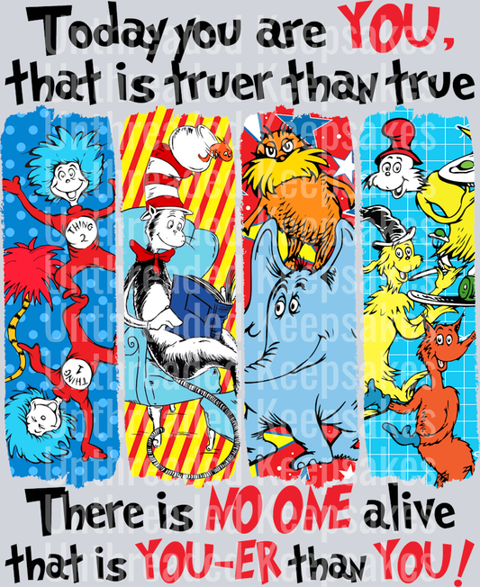 Today you are you brushstrokesDTF Transfer