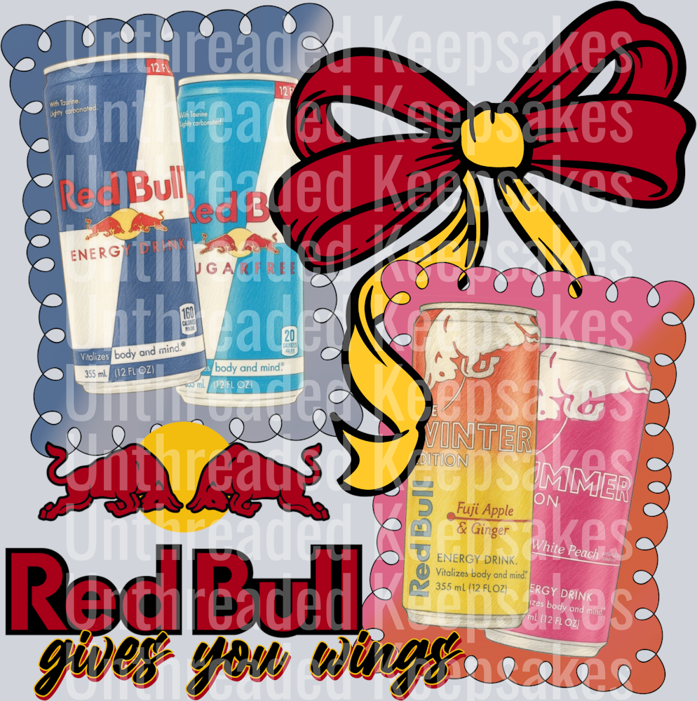 REDBULL DTF Transfer