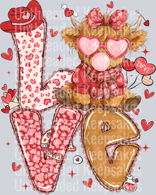 Love Cow DTFTransfer