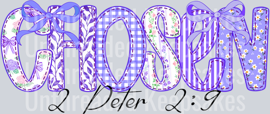 Purple ChosenDTF Transfer