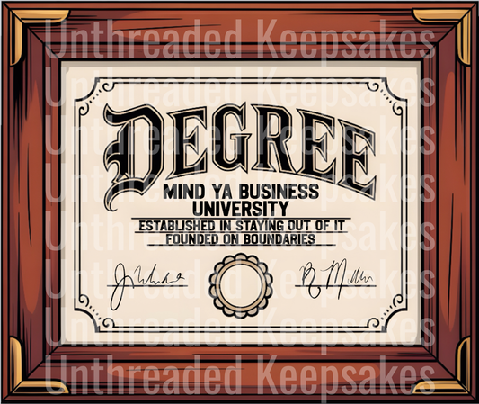 Degree Pocket DTF Transfer