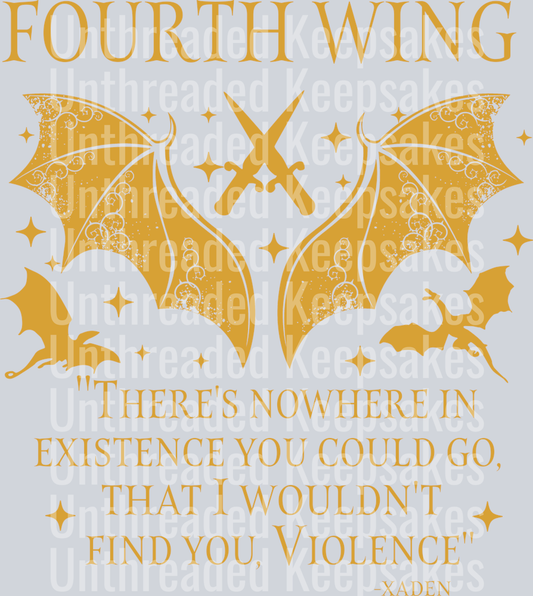 Fourth Wing DTF Transfer