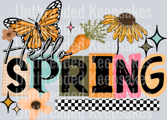 Hello_Spring DTF Transfer