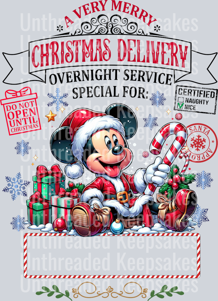 MIckey Tote Bag DTF Transfer