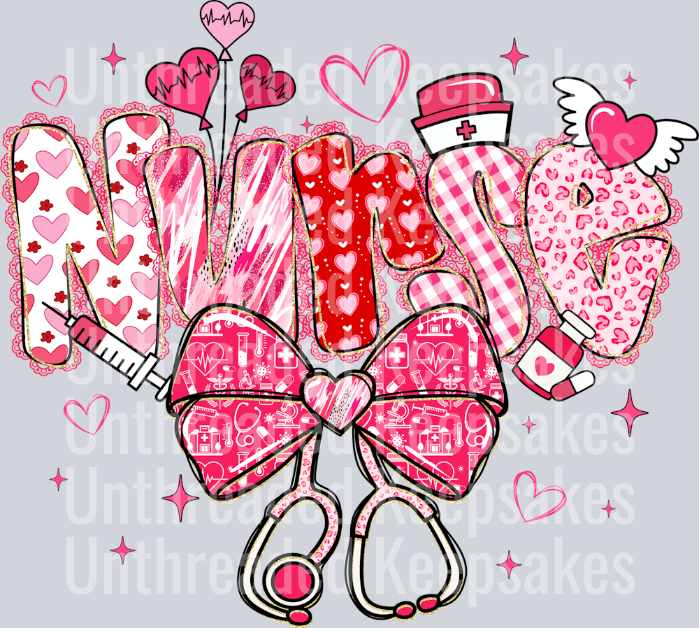 NURSE VALENTINES DAY DTF TRANSFER