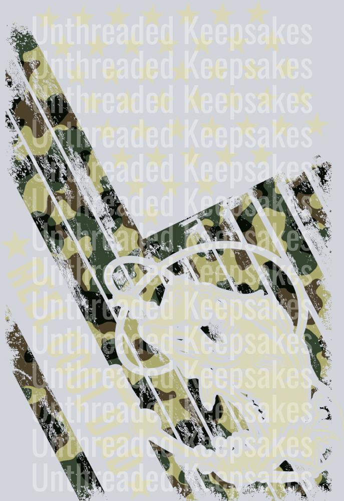 Reel Cool Dad CamoDTF Transfer