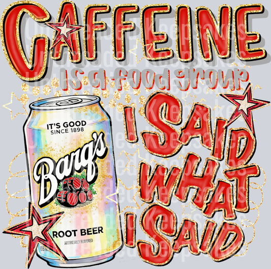 Caffeine Barqs DTF Transfer