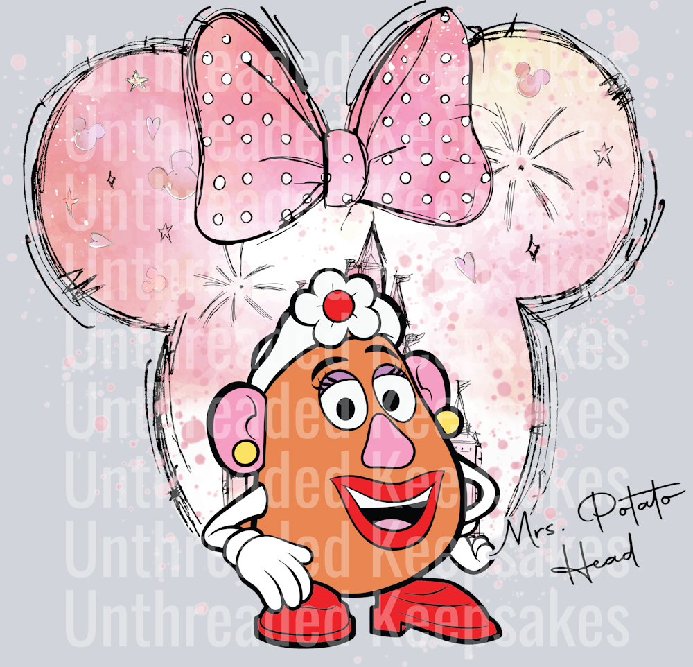Mrs Potato Head  DTF Transfer