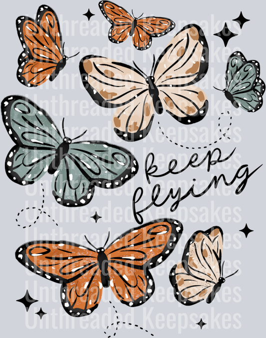 Keep_Going_Butterflies DTF TRANSFER