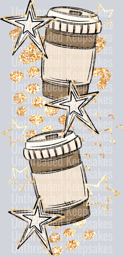 Caffeine is a Food Group Hot Coffee Sleeve DTF Transfer