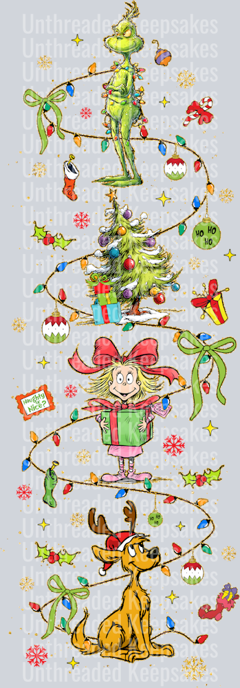 Christmas sleeve  DTF Transfer