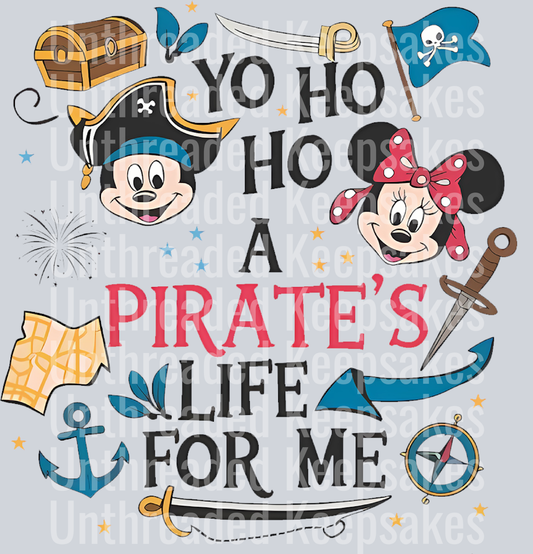 Disney Pirate Cruise Shirt DTF Transfer