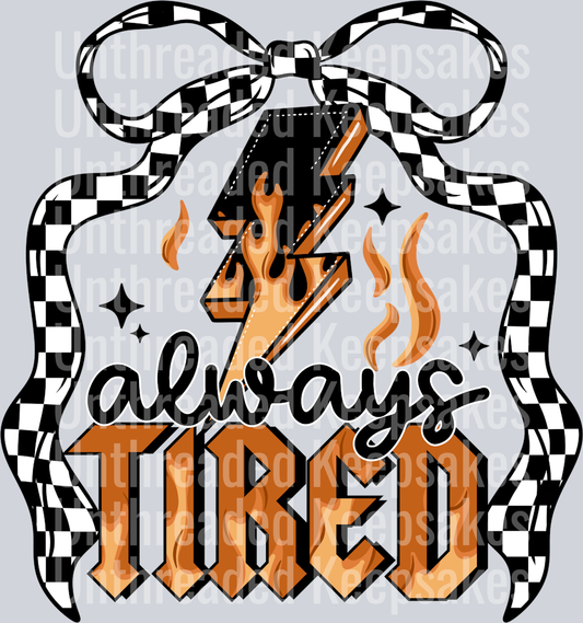 Always tired bowDTF Transfer