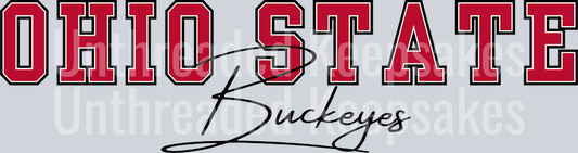 JUMBO OHIO STATE  DTF Transfer