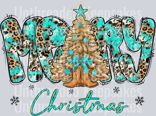 Merry Christmas black  DTF Transfer