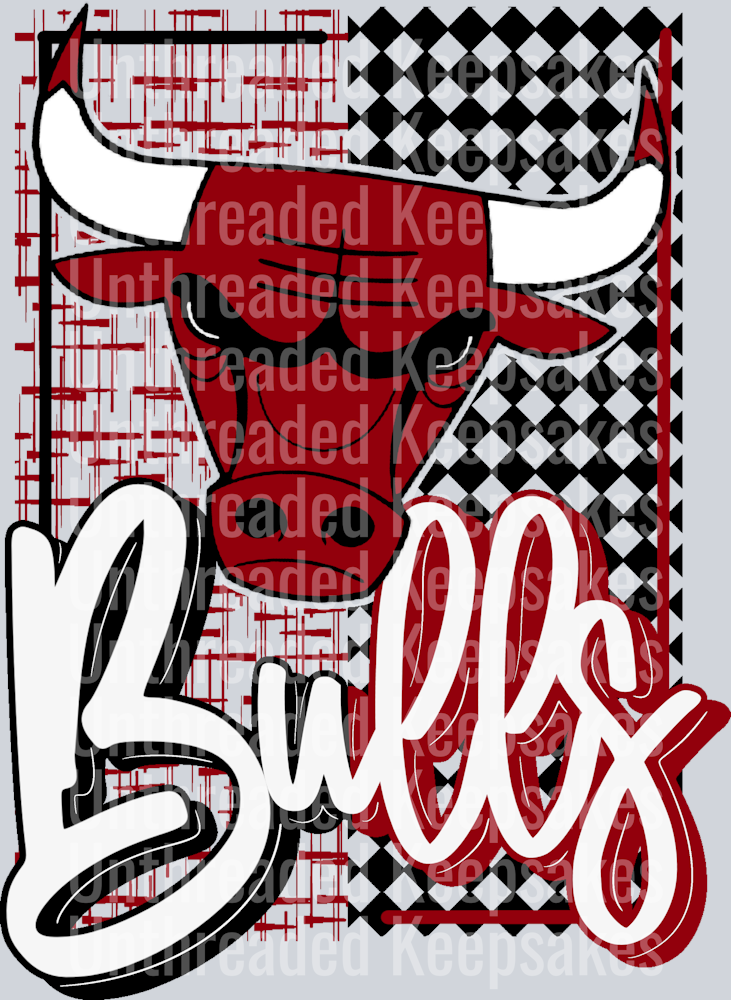 Bulls 2  DTF Transfer